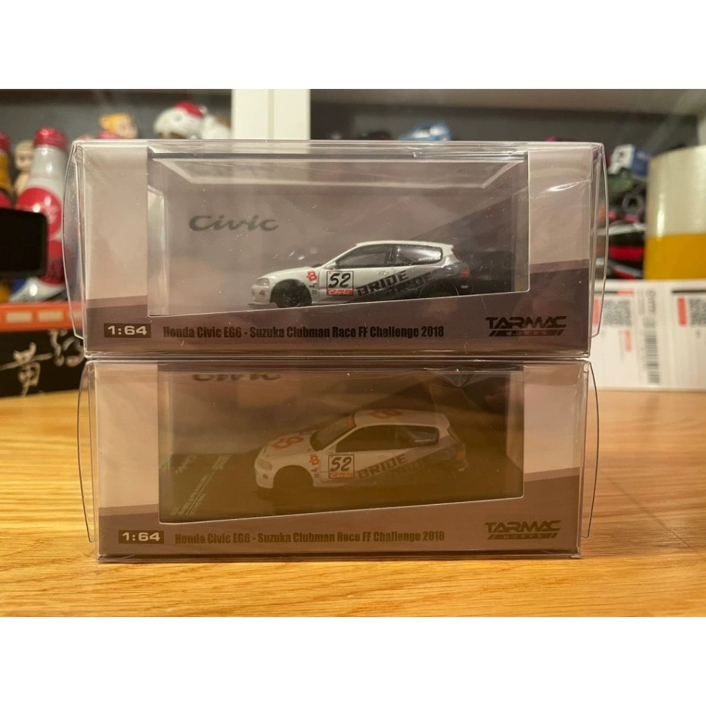 现货1/64 TW 亚田思CIVIC EG6 1:64 แทคทํางาน 田思 honda civic eg6 BRIDE 100