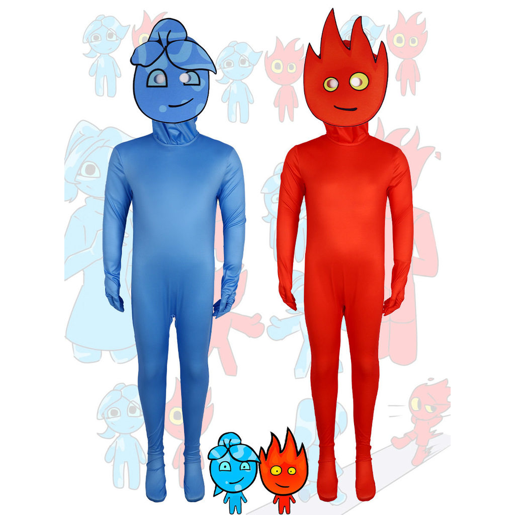 ชุดฮาโลวีน คอสเพลย์ฮาโลวีน Forest Ice Fire Man 4399มินิเกมเครื่องแต่งกายคอสเพลย์เครื่องแต่งกายบนเวที