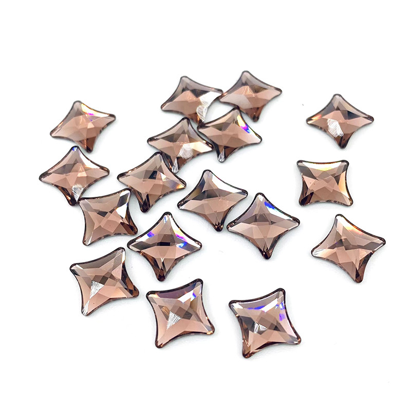 Swarovski Crystal 2494 Dart Shape Fat Pink Rose Red 257 Flat Crystal Diamond DIY Jewelry Nails Diamo