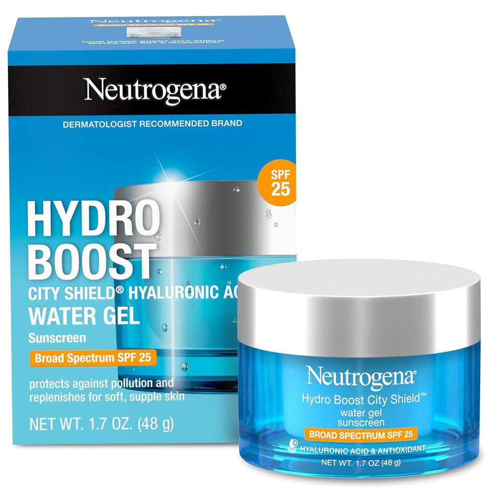Neutrogena HydroBoost Urban Protective Hydrogel Facial Moisturizer บรรจุส่วนผสมกันแดดสเปกตรัมกว้าง S