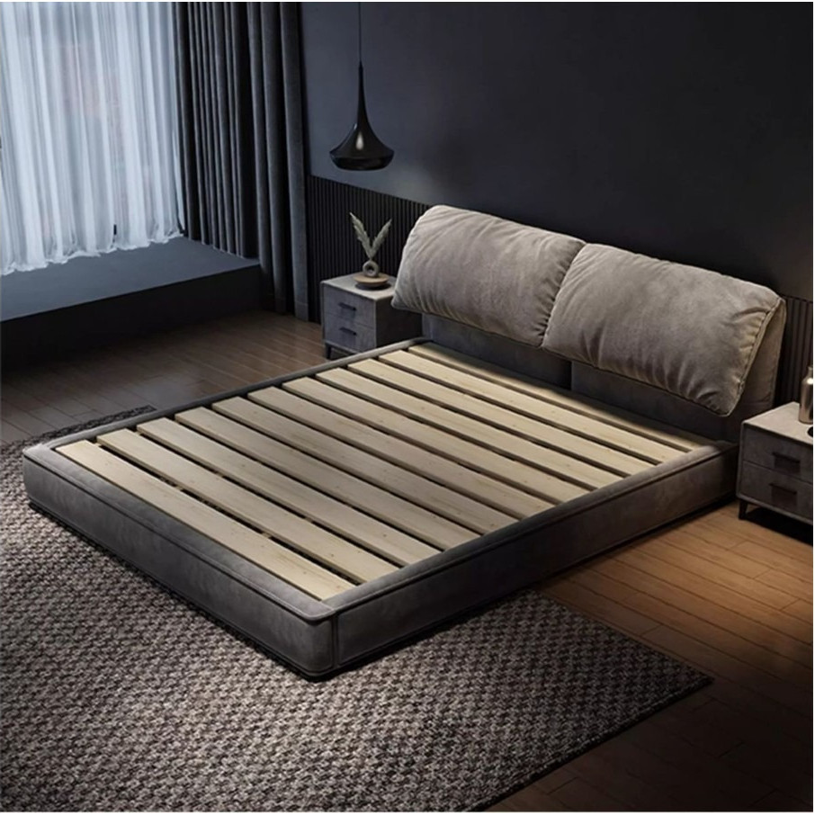 Italian Fabric Bed Frames And Solid Wood Bed Frames Minimalist Soft Beds Solid Wood Bed Frames Queen