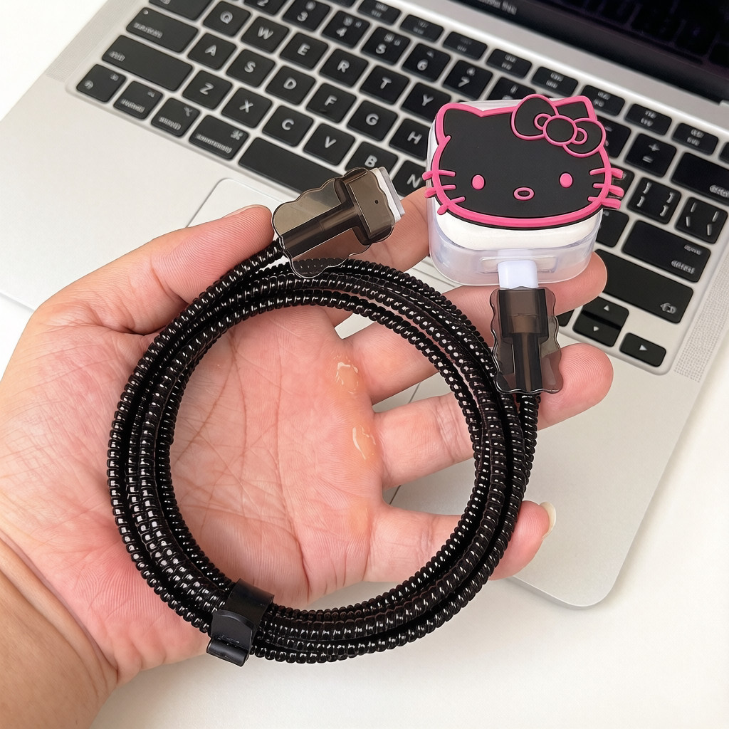 เหมาะสําหรับ Apple MacBook Air 40W Notebook Charger Case 70W Data Cable Protective Case 35W Winding 