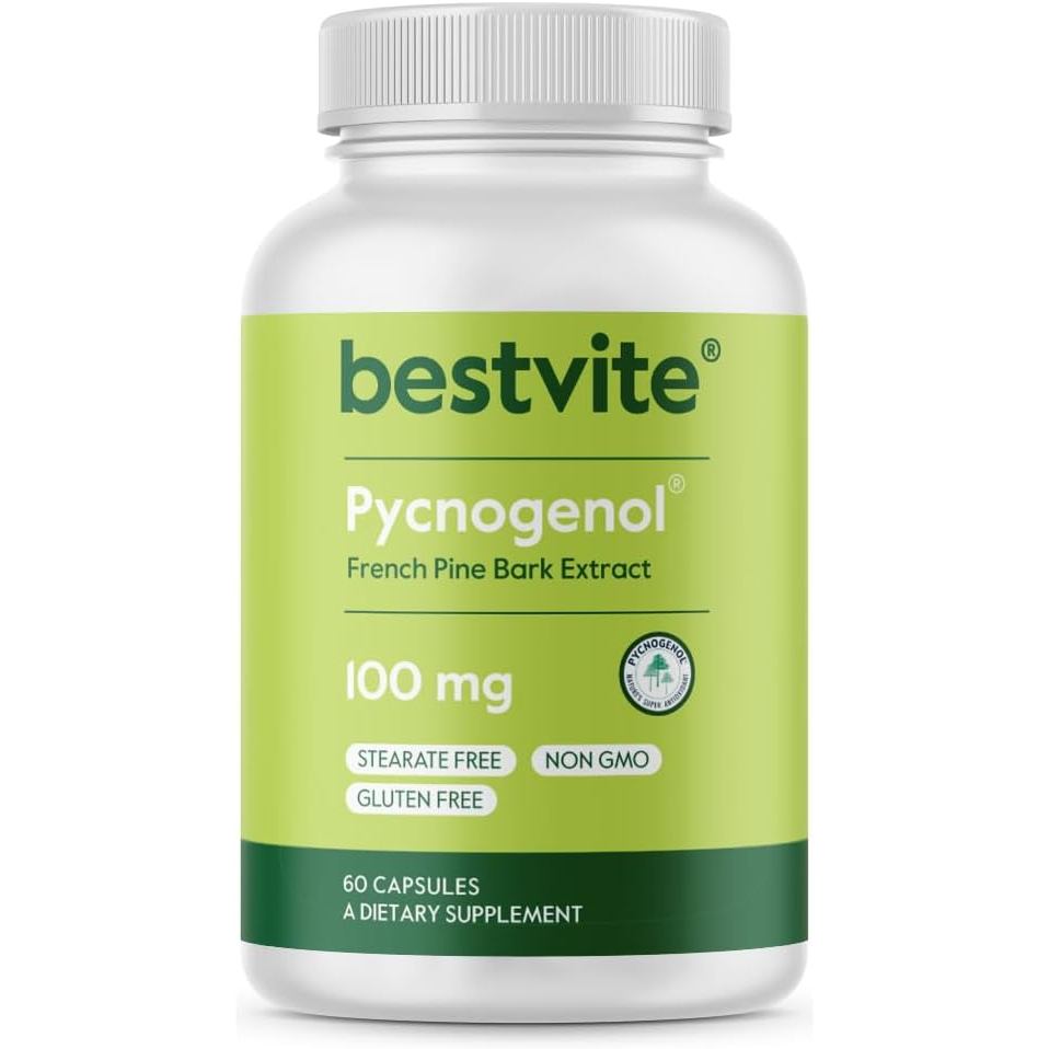 Pycnogenol 100mg (60 แคปซูล) โดย Bestvite โดย Bestvite(บรรจุอาจวารี)