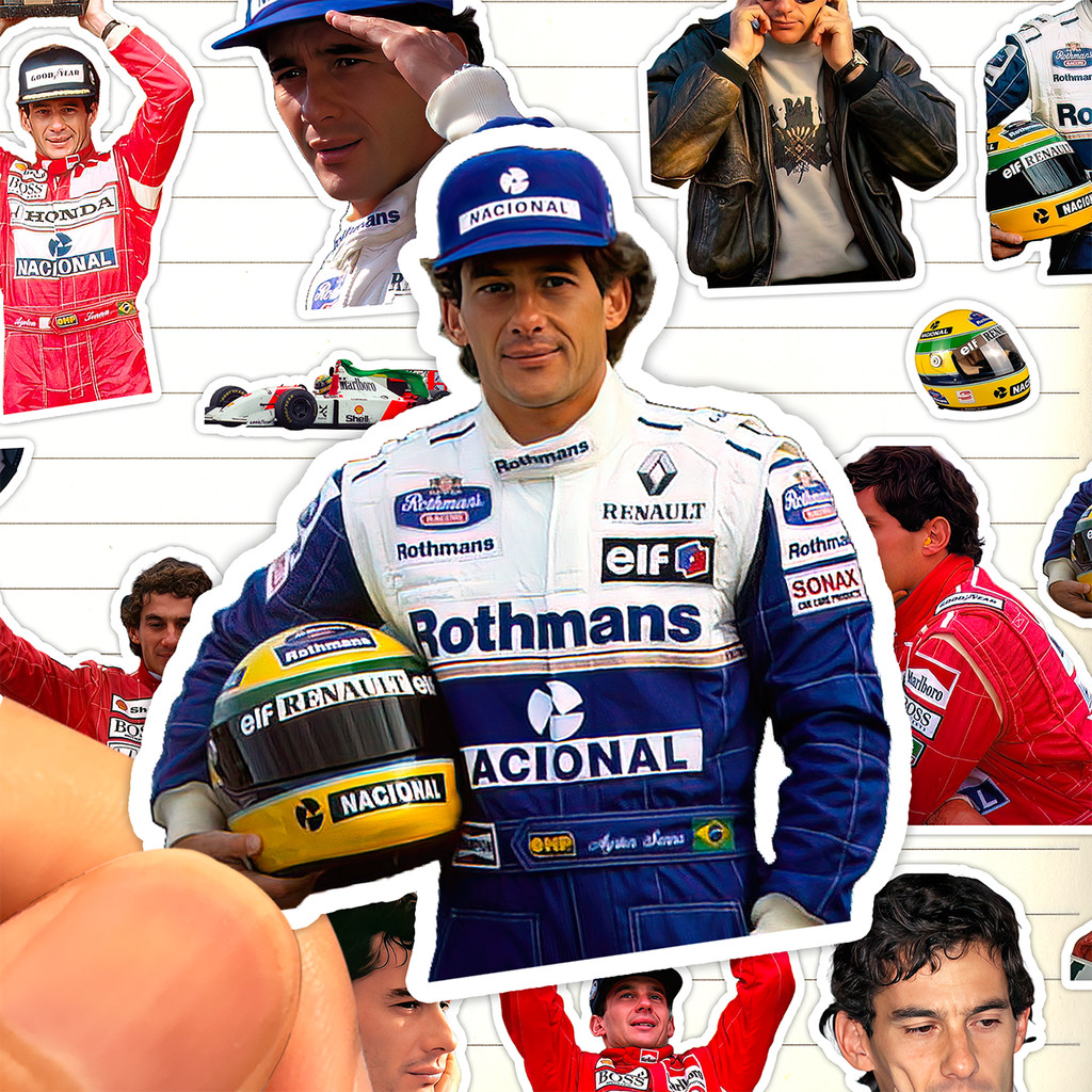 สติ๊กเกอร์ Elton Senna HD กันน้ํา สูตร One Ayrton Senna da Silva