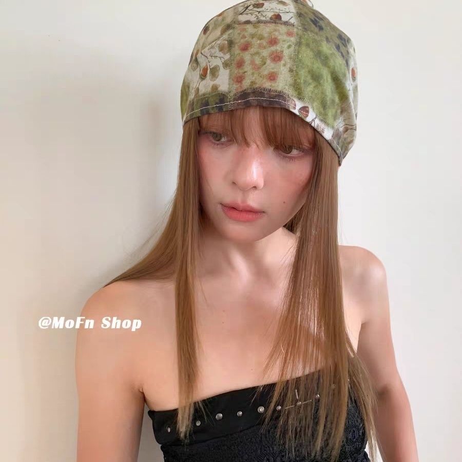 {Haili Orchard} หมวกหัวคัดลอกฝรั่งเศส Niche แฟชั่นภาพประกอบการตั้งค่าเกรดหมวกเย็น 9.1