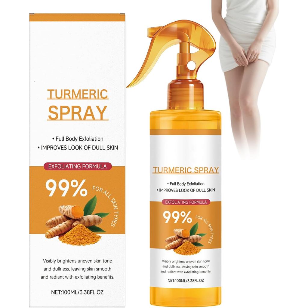 TurmericEfoliatingSpraywithRetinol,TurmericFaceBodyScrub,ningEfoliatingSprayforPores(1 WOE9