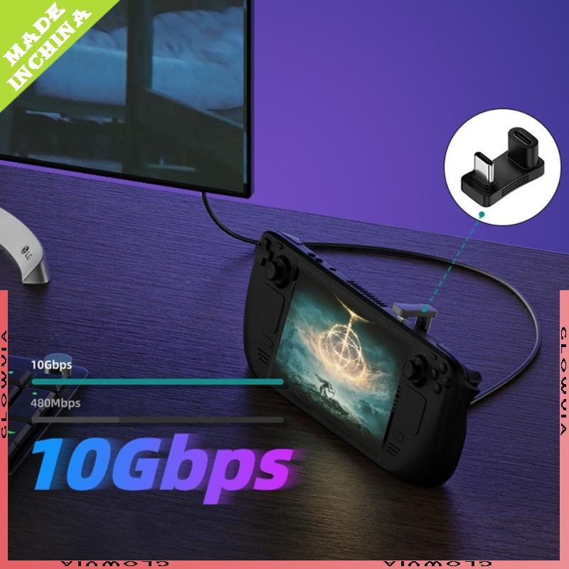 GLO Docking Station สําหรับ Steam Deck 2-in-1 USB Type C Chargers One-out สองอะแดปเตอร์เกมคอนโซลโทรศ