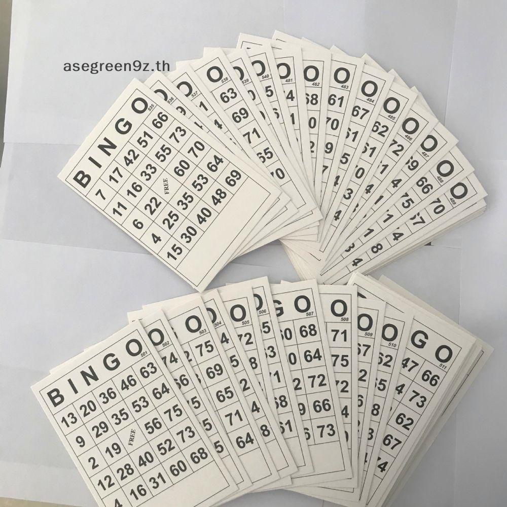 60 การ์ด bingo ที่ไม่ซ้ํากัน BINGO การ์ดเกมความบันเทิงสําหรับเด็กแบบดิจิตอล