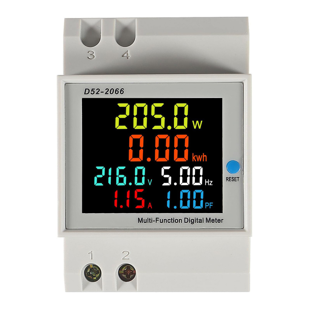 D52-2066 โวลต์มิเตอร์แอมป์มิเตอร์ 100A 6 IN 1 มัลติมิเตอร์ 110V 220V สําหรับแรงดันไฟฟ้าปัจจุบัน