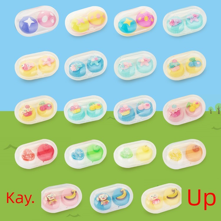 ใช้ 1 ผม 3 Kaida กล่องคอนแทคเลนส์การ์ตูนความงามนักเรียนกล่องน่ารักกล่องคู่กล่องพยาบาลไปรษณีย์wuzihao