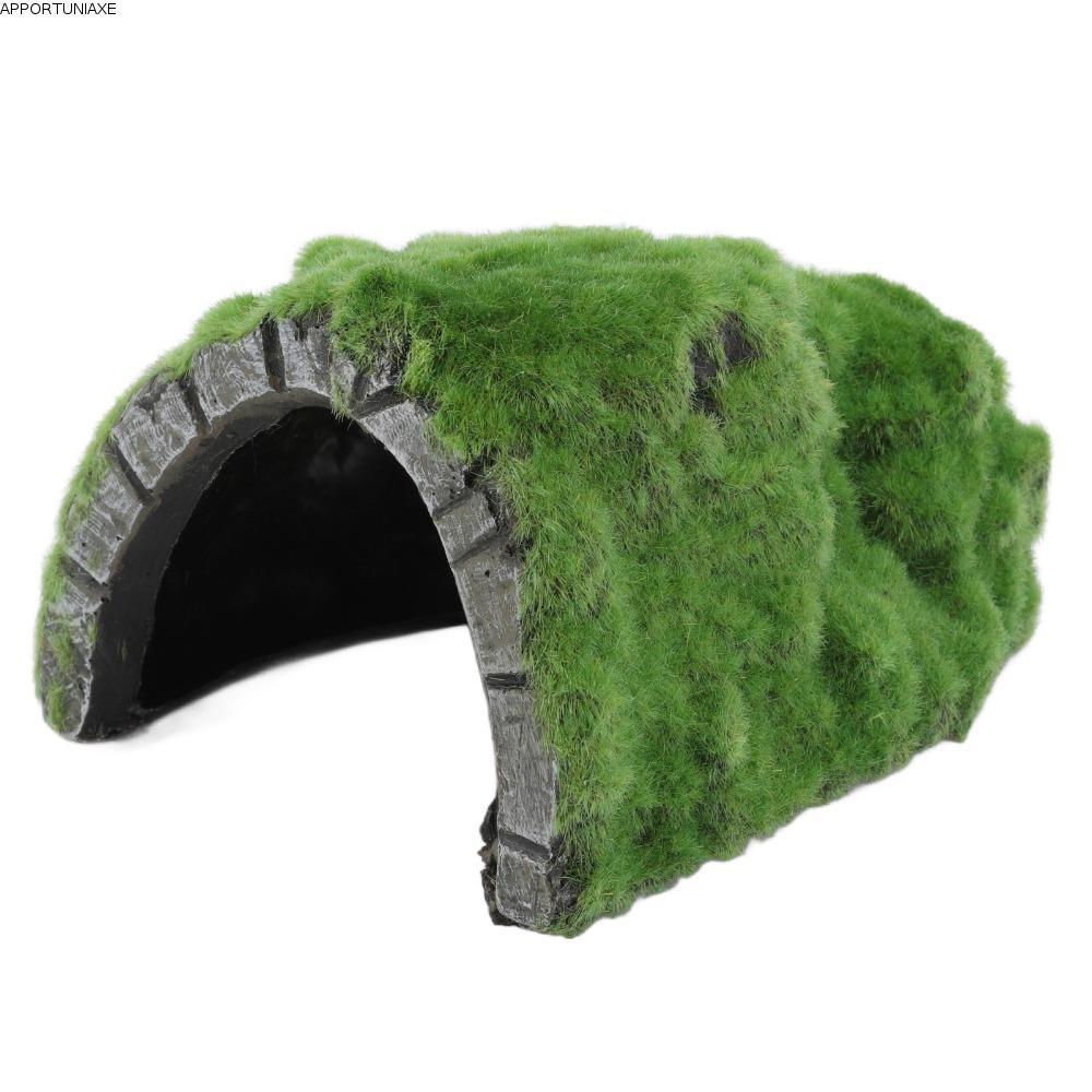 APPORTUNIAPY Rock Hideout Cave, Resin Cave Design Reptile Hide Cave, ทนทาน Basking Tortoise Hideout 