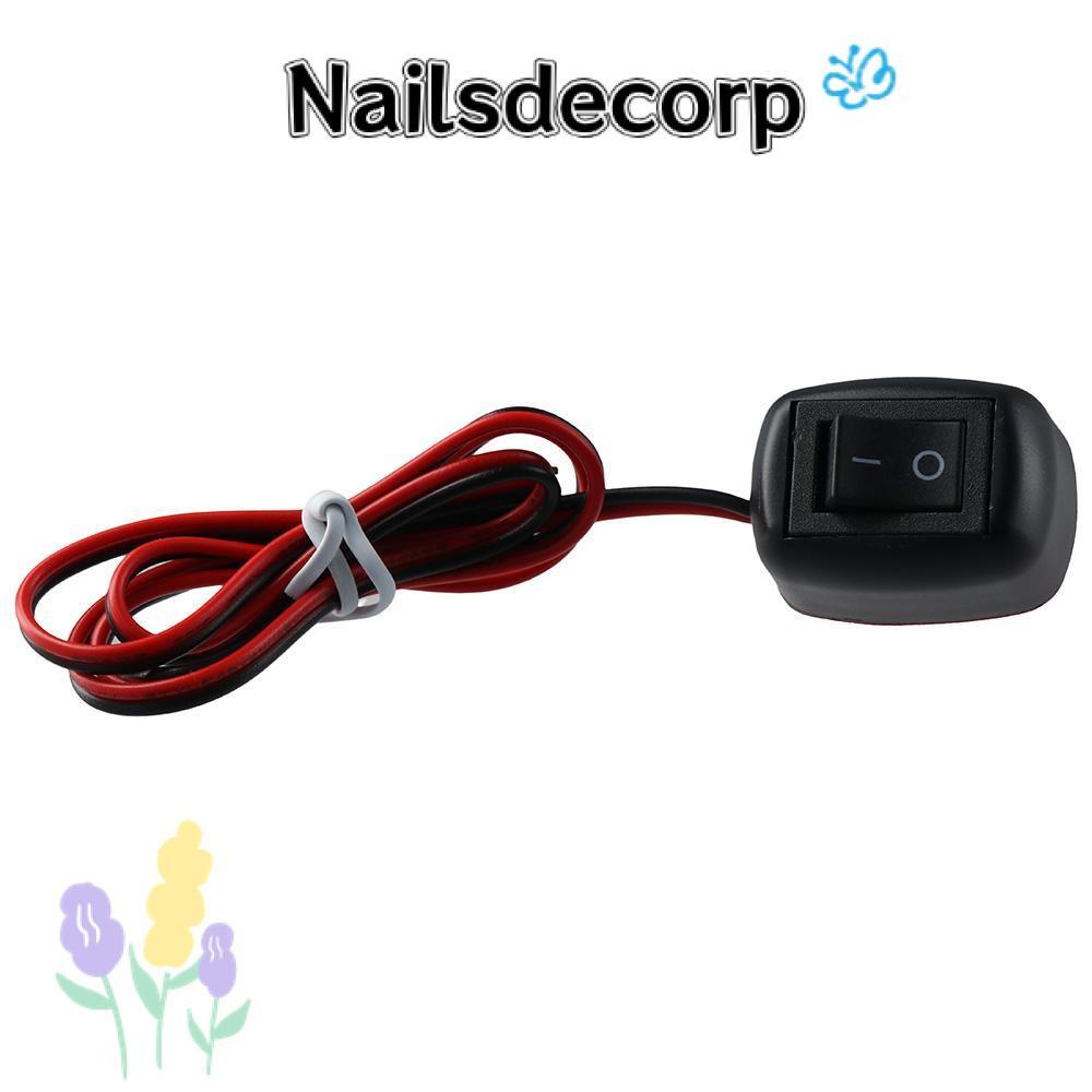 NAILS บนสวิตช์ปุ่มกด, 0.6M Prewired 12V 24V Surface Mount Switch, คุณภาพสูงติดตั้ง Paste-Type พลาสติ