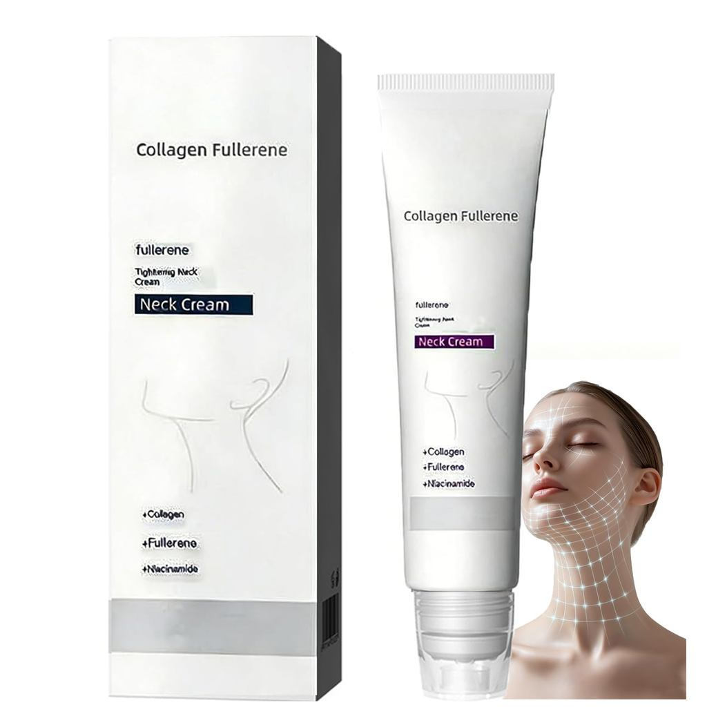 Collagen Fullerene Neck Cream-Using Collagen Peptide, Fullerene Collagen, มีเอฟเฟกต์ของคอกระชับ, ให้