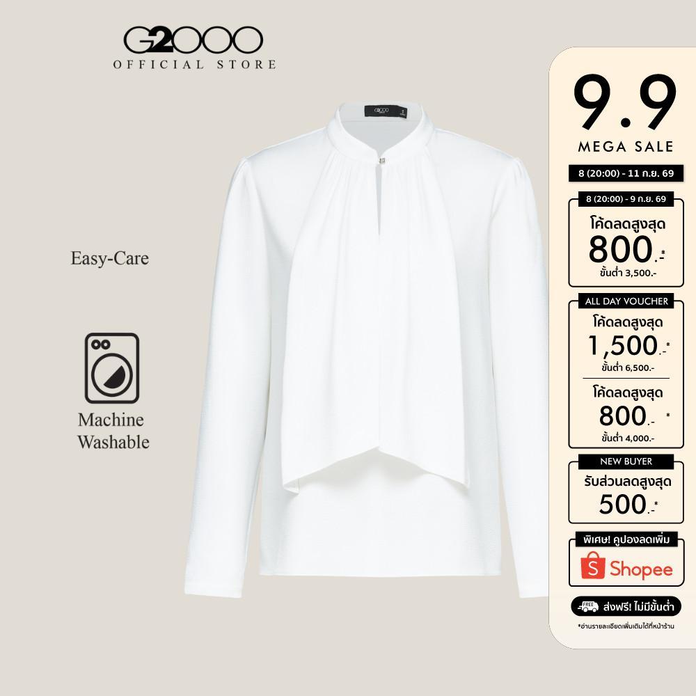 G2000 เสื้อเบลาส์สำหรับผู้หญิง ทรง Regular Fit รุ่น 5624108101 WHITE