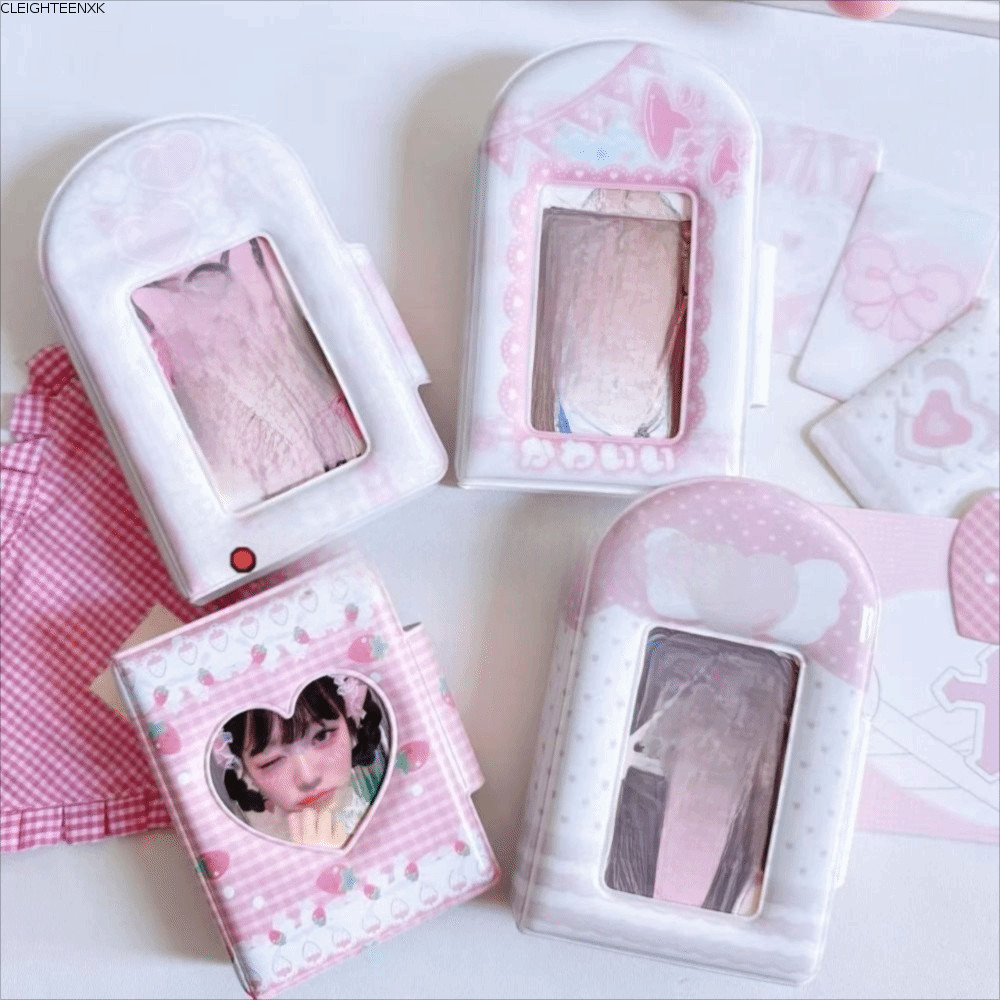 CLEIGHTEEN8H อัลบั้มภาพขนาดเล็ก, PP Sweet Photocard Binder อัลบั้ม, 3 นิ้ว 32 กระเป๋า Kpop Photo Car