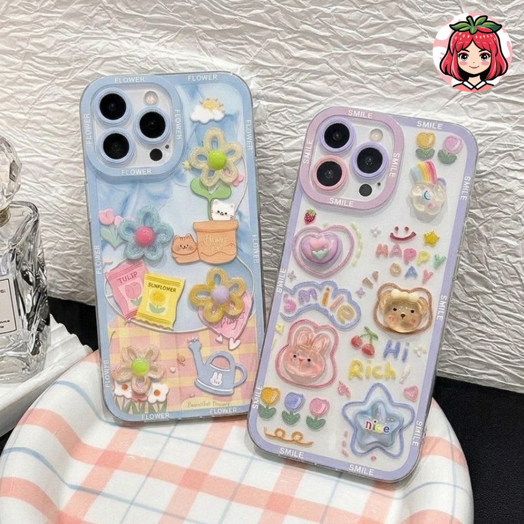 FLOWER ANGEL EYE PRINTING CASE 3D realme c33 c30 10 8i narzo 50 pro 9i oppo a76 a96 c31 c35 prime 7 