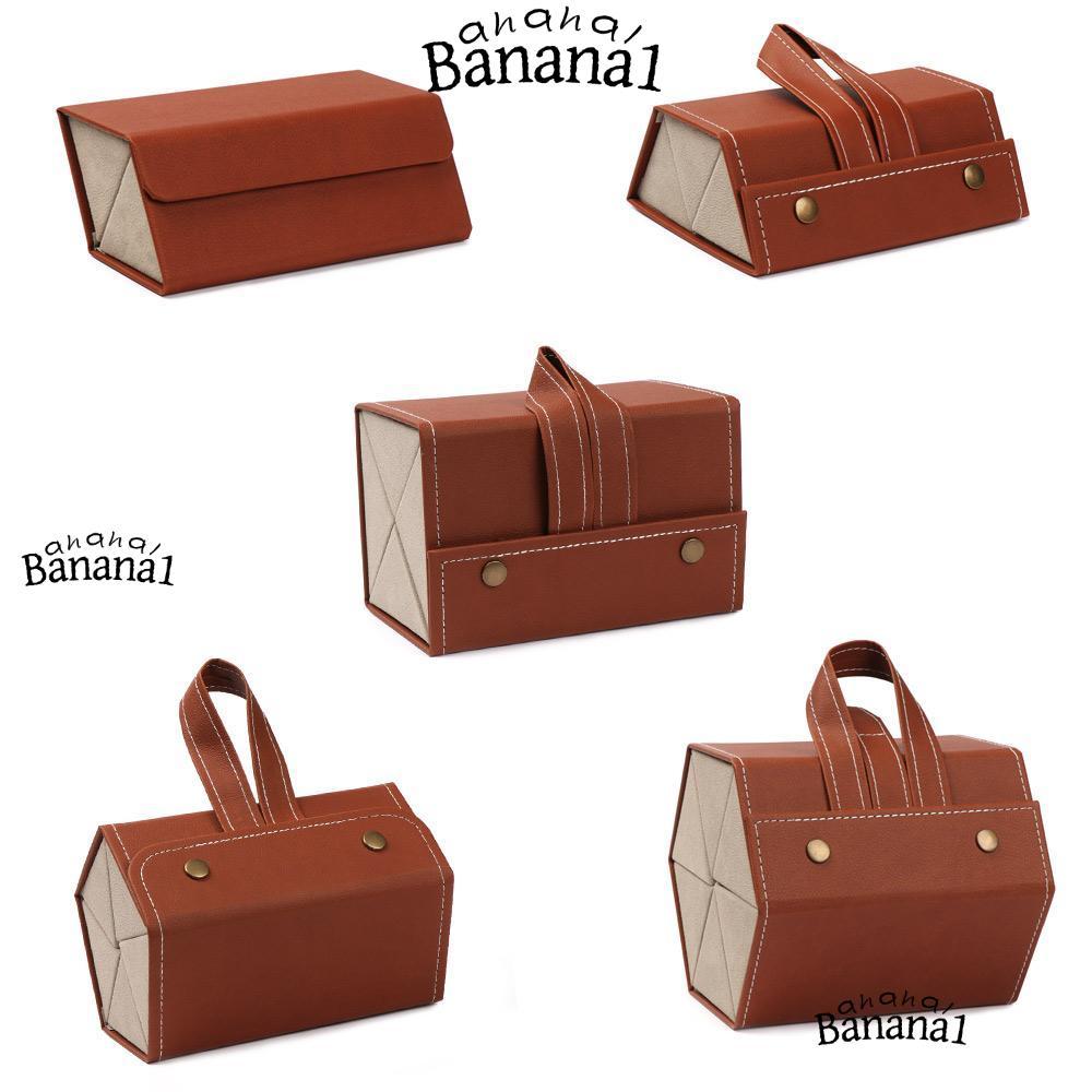 BANANA1Z4 ที่เก็บแว่นตา Multi-slot PU หนังผู้ถือแว่นตา
