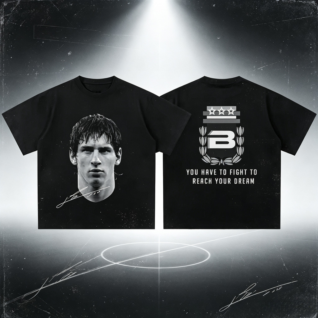 Cristiano Ronaldo, Neymar, Lionel Messi - Football Star Portrait Print T-Shirt - Men's Outdoor Leisu