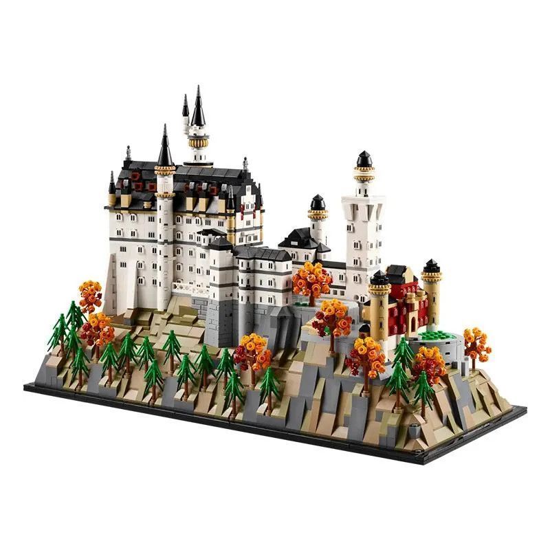 ใช้งานร่วมกับ 21063 Building Series Neuschwanstein Castle ของเล่นรุ่นการศึกษา Building Block Boy ของ