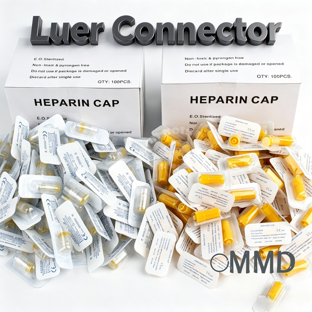 หมวก Heparin, IV Cannula Catheter Luer Lock หมวก Heparin สําหรับมนุษย์และสัตว์, วัสดุสิ้นเปลืองสัตวแ