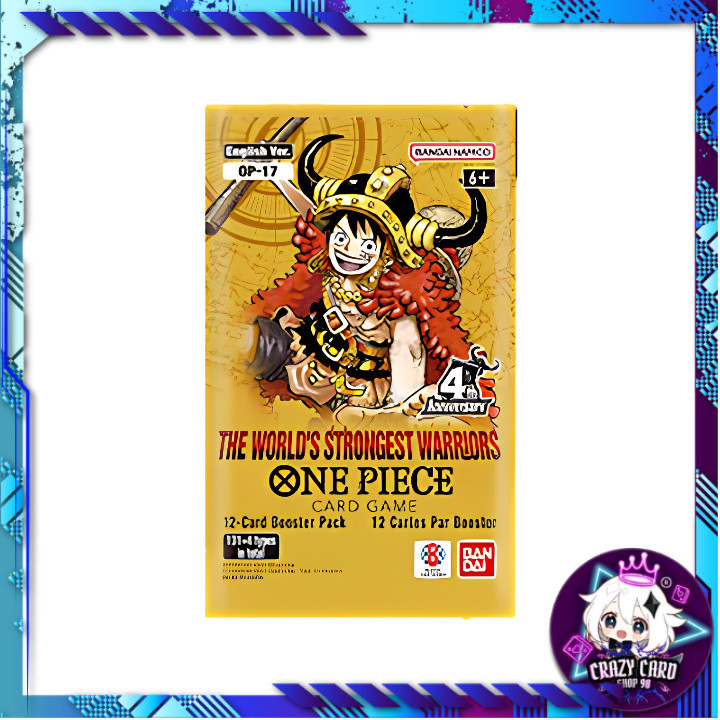 [ 1 ซอง ] O์NE PIECE CARD GAME : [ OP17 ] The World's Strongest Warriors   BOOSTER PACK Ver.Eng (p3)