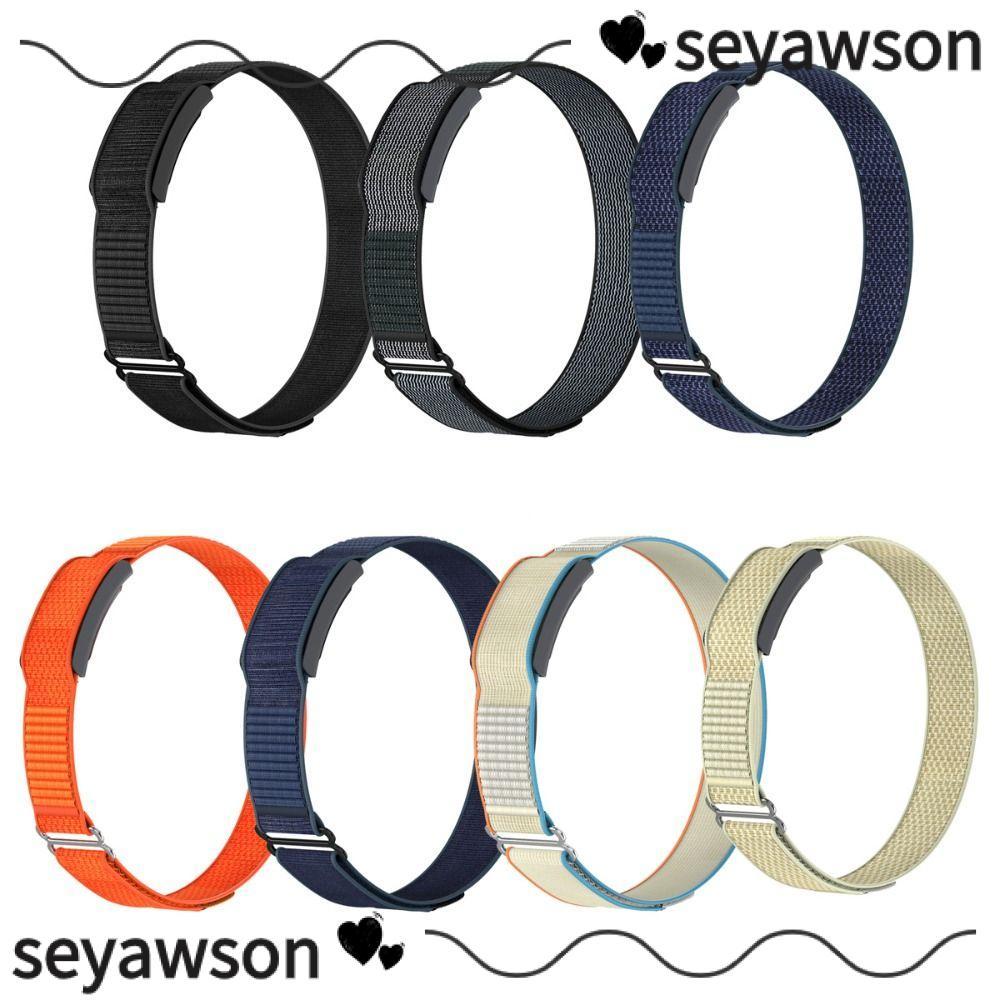SEYAWSON Fitness Tracker Strap, Loop Design 22mm Sport Band, Nylon Breathable Adjustable Bicep Band 