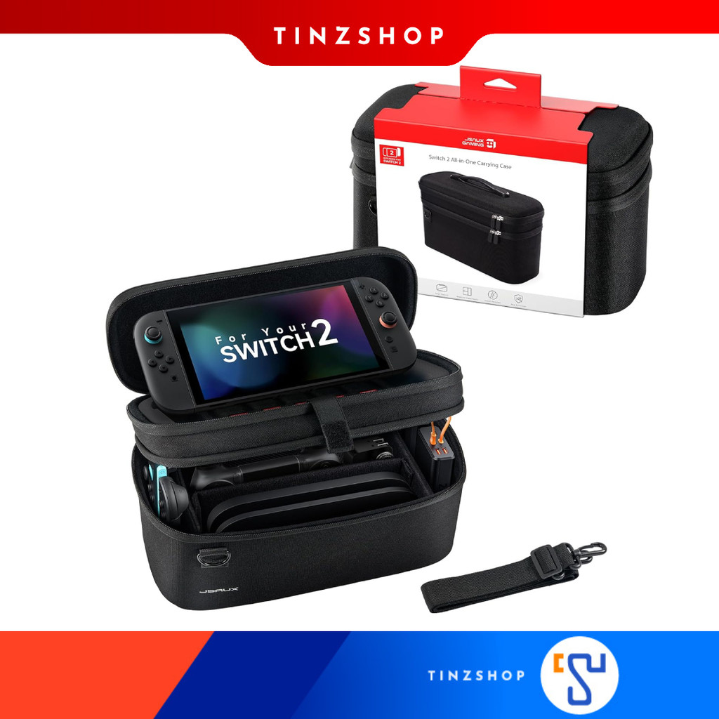 [ส่งด่วน] JSAUX กระเป๋าใส่เครื่องเกม ขนาดใหญ่ All-in-One Travel Storage Carrying Case for Switch 2 , ROG (3SBJSTW015)