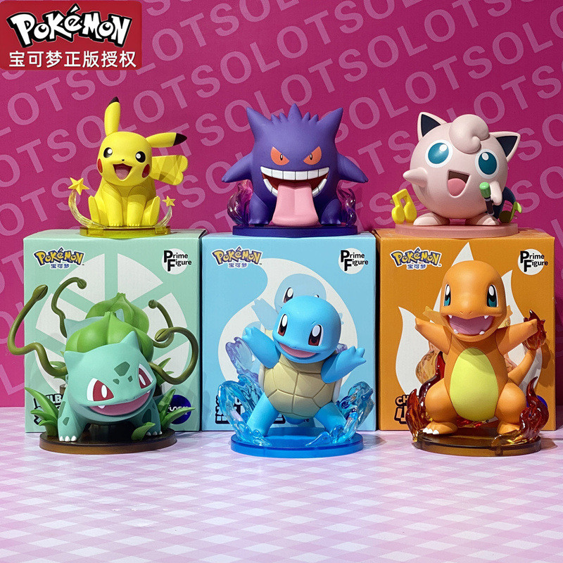 ของแท้ Jenny Turtle เครื่องประดับทํามือสามารถเข้าถึงเป็ด Pikachu ของขวัญวันเกิดเด็ก Pokémon Doll Pok