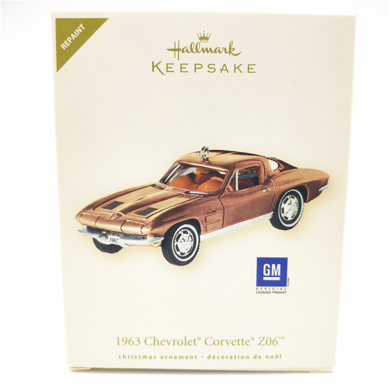Herman Hallmark 1963 Chevrolet Corvette Z06 Corvette รถสปอร์ตโมเดลรถโลหะผสม