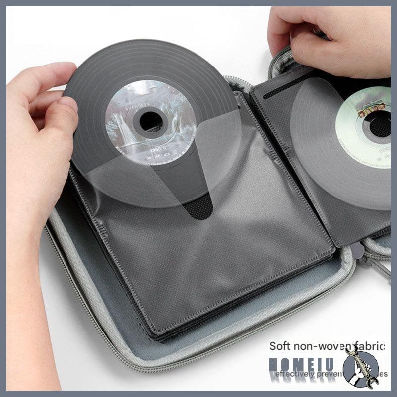 HOMEIU CDs Case Bag Capacity Storage Solution สําหรับประเภทสื่อต่างๆ