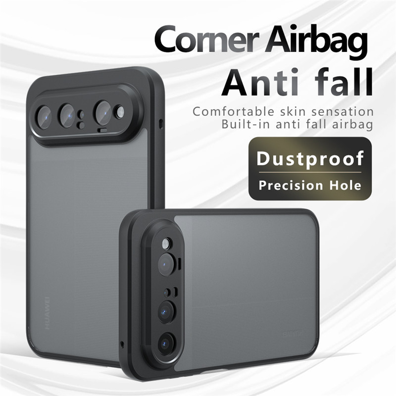 เข้ากันได้กับ Huawei Pura X View XView Matte Anti ลายนิ้วมือสีโปร่งใสกันกระแทก TPU Case Anti-drop Ba