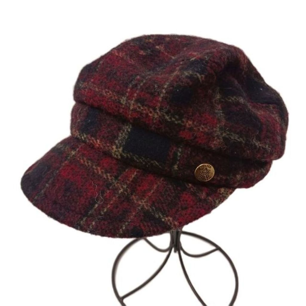 CA4LA Hat Newsboy Cap Plaid black Red Direct from Japan Secondhand