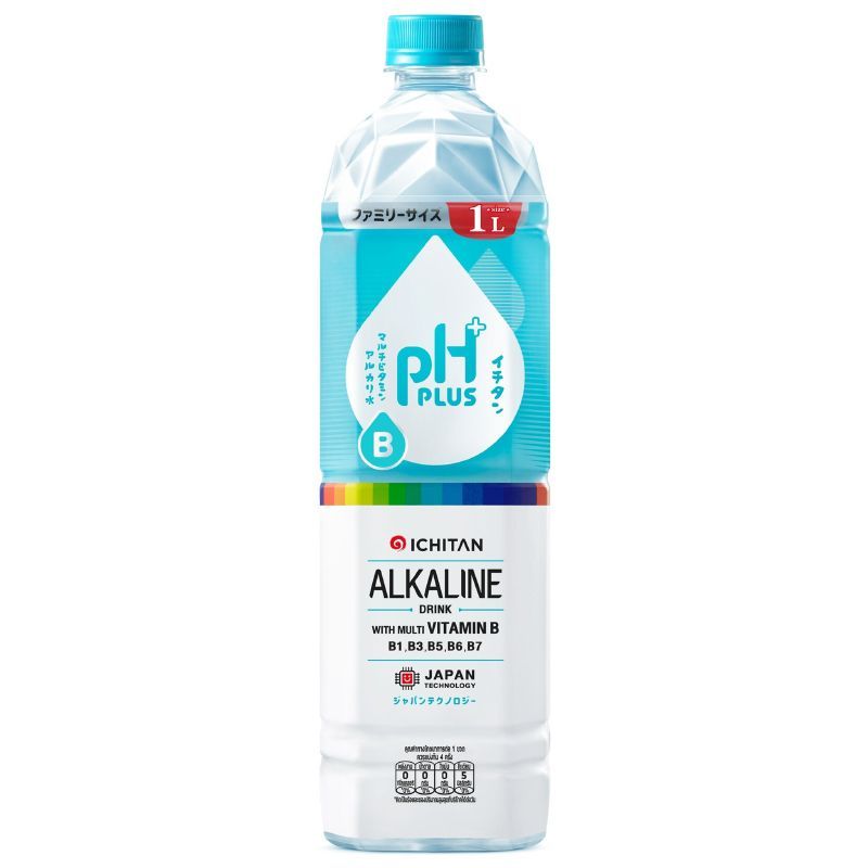 พีเอชพลัสน้ำผสมวิตามินบีรวม 1ลิตร PHPlus Water with Vitamin B Drink 1ltr.