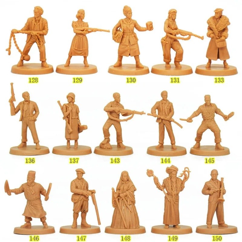 LJJ TRPG เกมกระดาน DMD Cthulhu Death May Die miniatures, 128-150 KS ขยายตัวเลขทาสีสําหรับสยองขวัญ RP