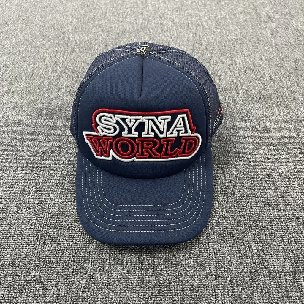 SYNA WORKWEAR TRUCKER CAP - NAVY/TOMATO 牛仔 หน้ากาก蓝...