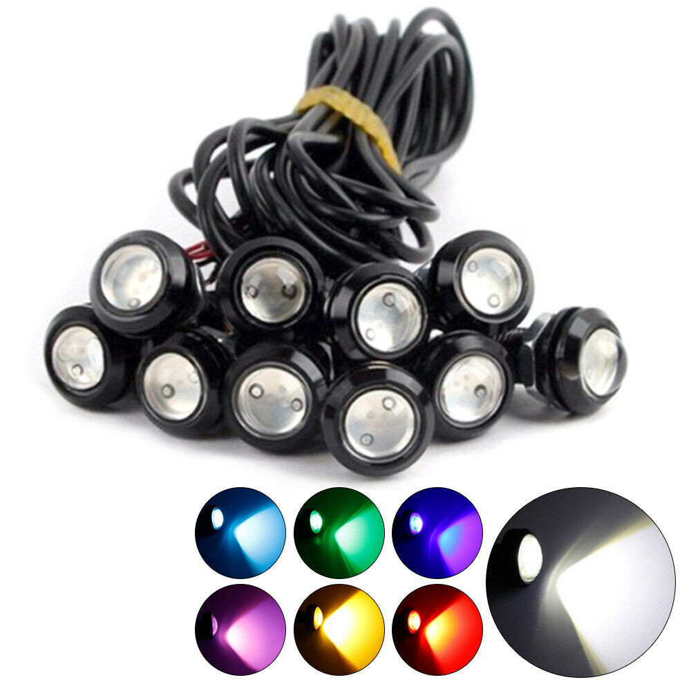 Eagle Eye Light รถหลอดไฟ led รถจักรยานยนต์ 18 มม. Eagle Eye Light Ultra-Thin Eagle Eye กันน้ํา Amber
