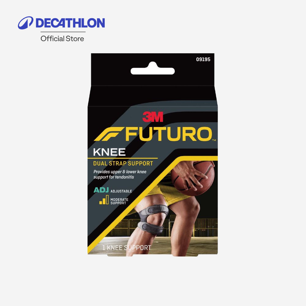 Decathlon FUTURO Dual Strap Knee Support อุปกรณ์พยุงลูกสะบ้า แถบรัดคู่ชนิดปรับกระชับได้
