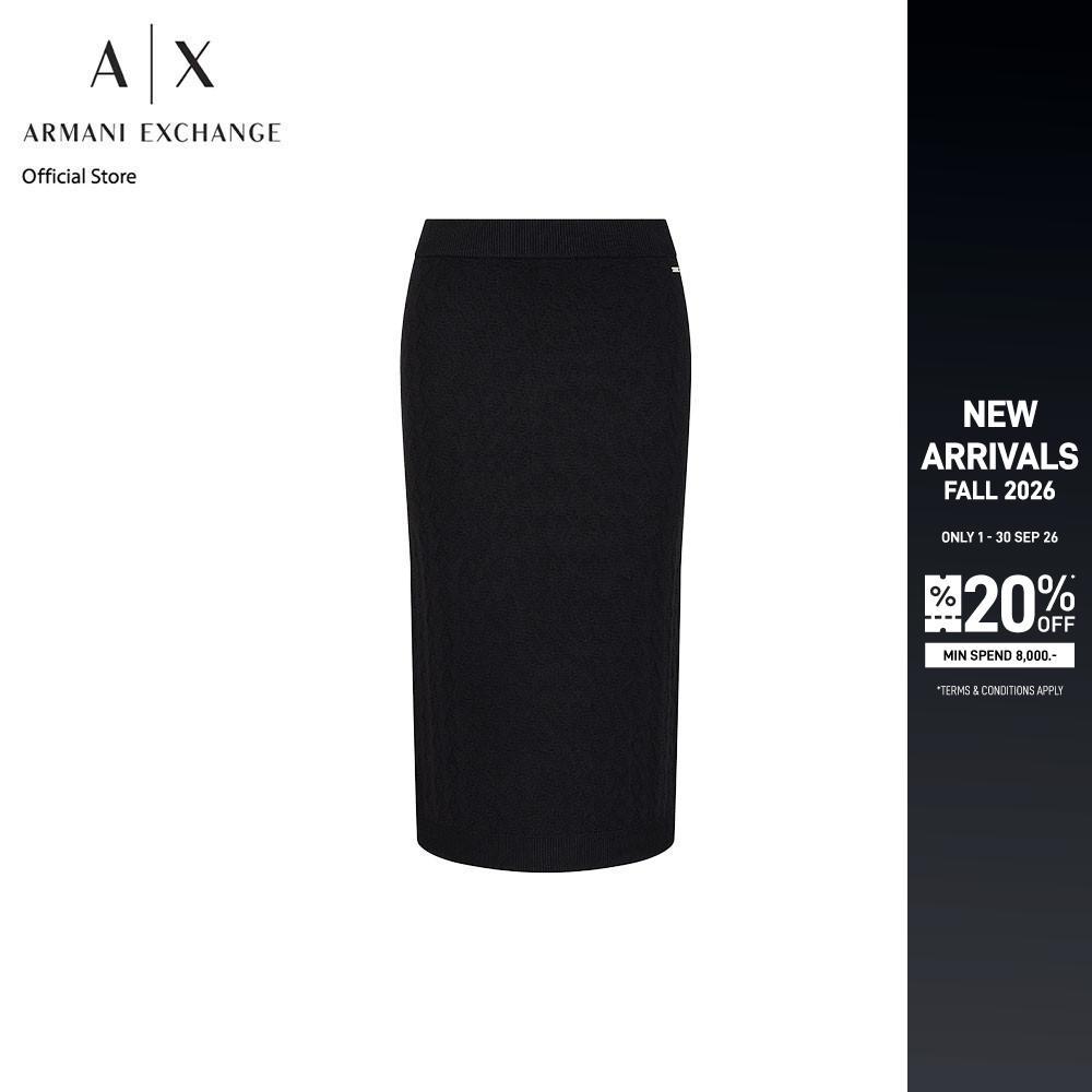 Armani Exchange กระโปรงผู้หญิง รุ่น 8NYN9A-YMH6Z-1200 - สีดำ