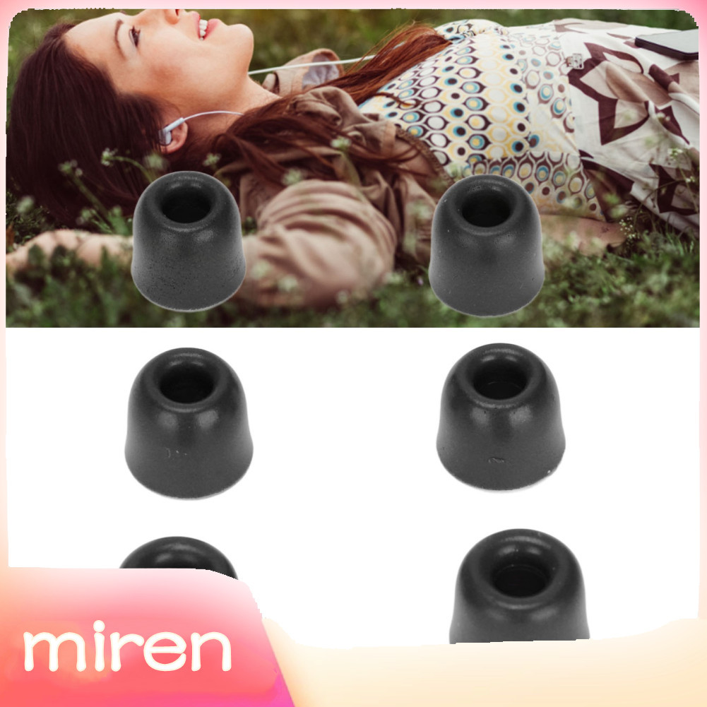 Miren-th GOTOTOP Memory Foam Replacement Eartips 6 ชิ้น 3 ขนาด (สีดำ)