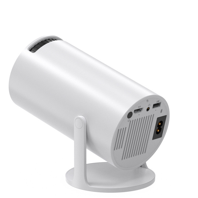 ขายร้อน HY300 HD หน้าจอเดียวกันรุ่นแบบพกพา Barrel ในครัวเรือนกลางแจ้งแบบพกพา Mini โปรเจคเตอร์ HY300