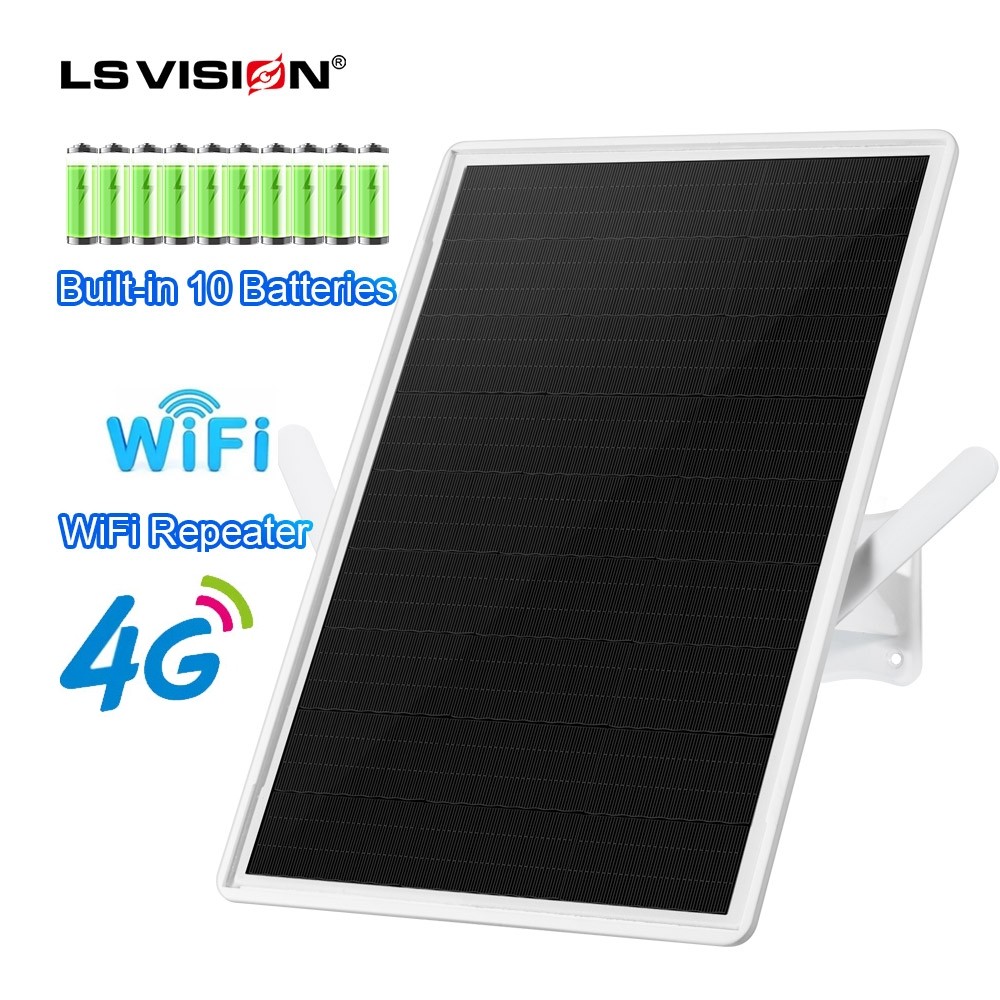 Ls VISION 15W พลังงานแสงอาทิตย์ 4G Router 4G ซิมการ์ดสล็อตกลางแจ้ง 20000mAh แบตเตอรี่ IP66 กันน้ํา  Router สําหรับกล้องวงจรปิด