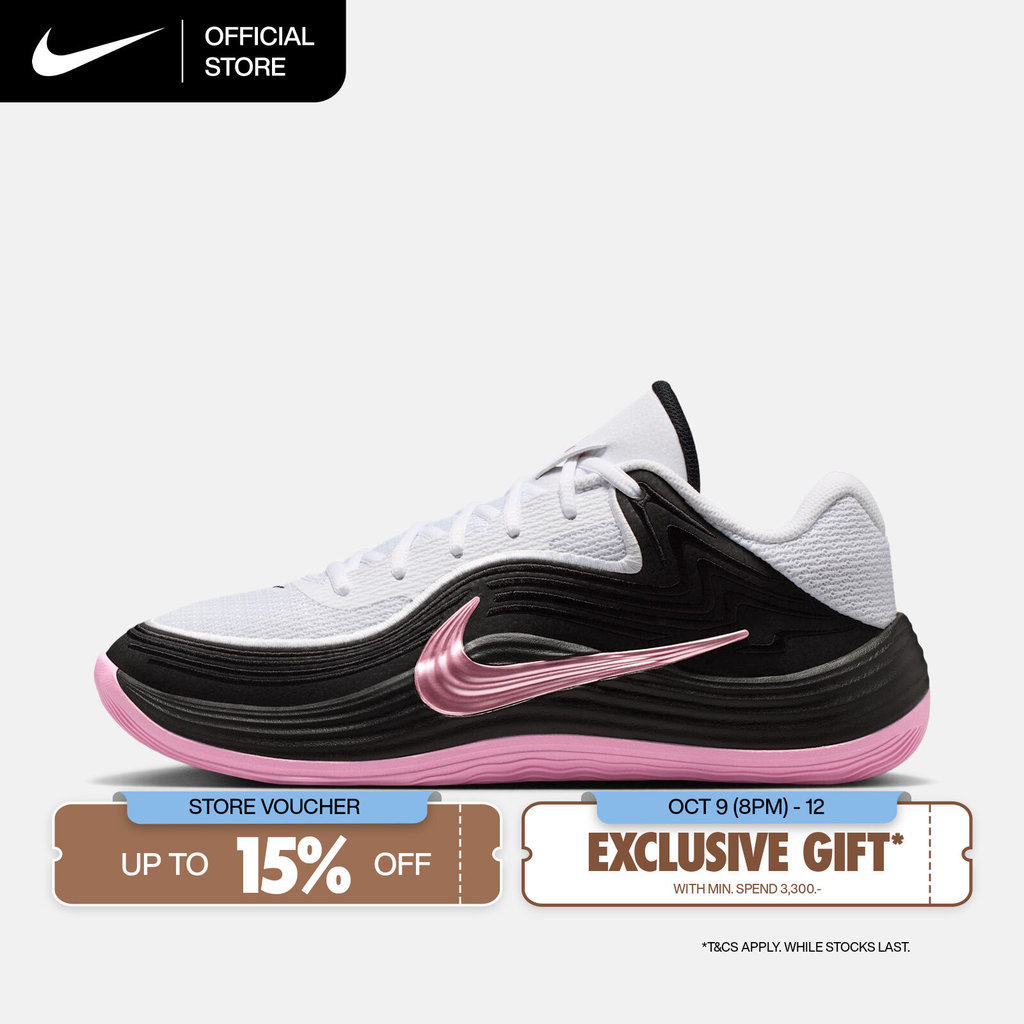NIKE حذاء كرة سلة رجالي Precision 8 Low — أبيض — صورة 2