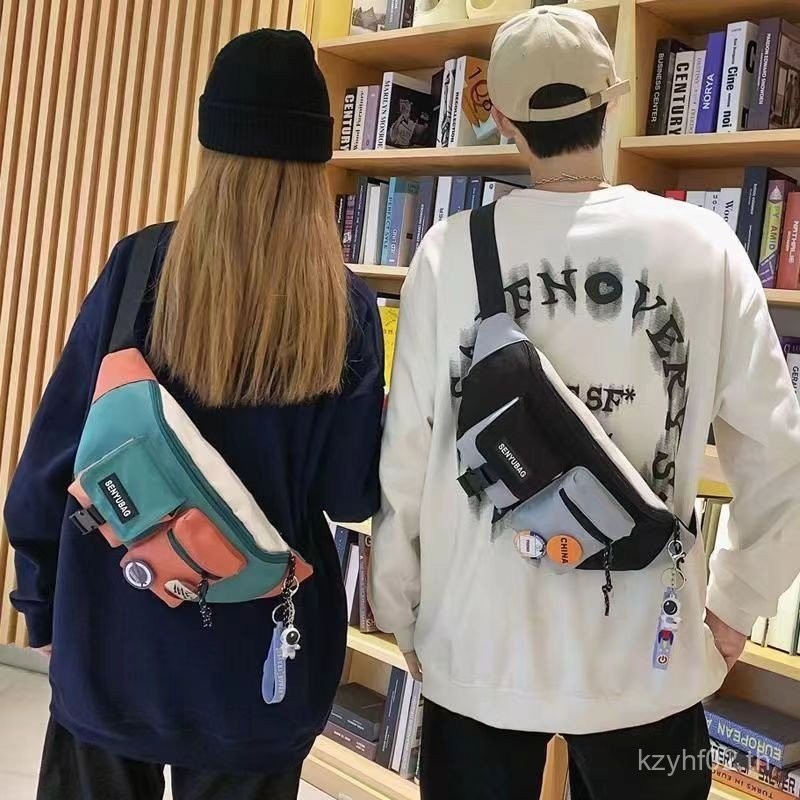 ราคาต่ํากระเป๋าหน้าอกผู้ชายผู้หญิงขนาดใหญ่-ความจุกระเป๋าMessengerผู้ชายกระเป๋าเป้สะพายหลังInsกระเป๋า