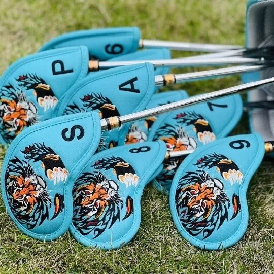 [Sg Seller]ใหม่ Ryukyu RG Golf Club Cover Iron Cap Cover Tiger Club Protector Tiger Iron Cover Iron 