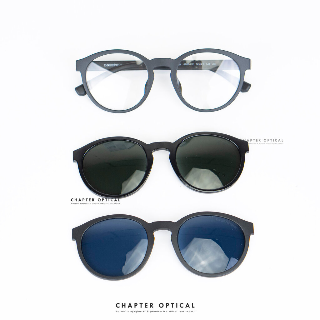 กรอบแว่น Emporio Armani รุ่น คลิปออนกันแดดแม่เหล็ก EA4152F-5801/1W