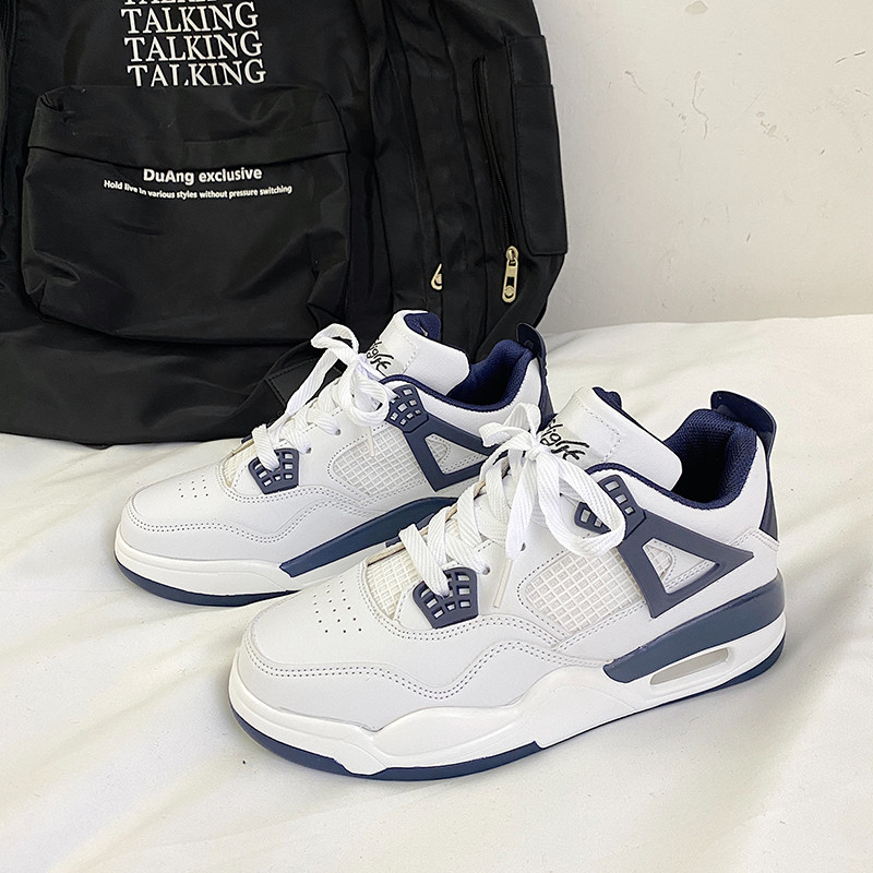 Four Sports Mens Shoes Microfiber Casual Breathable Shoes Running Shoes Will Become Couple Shoes wit