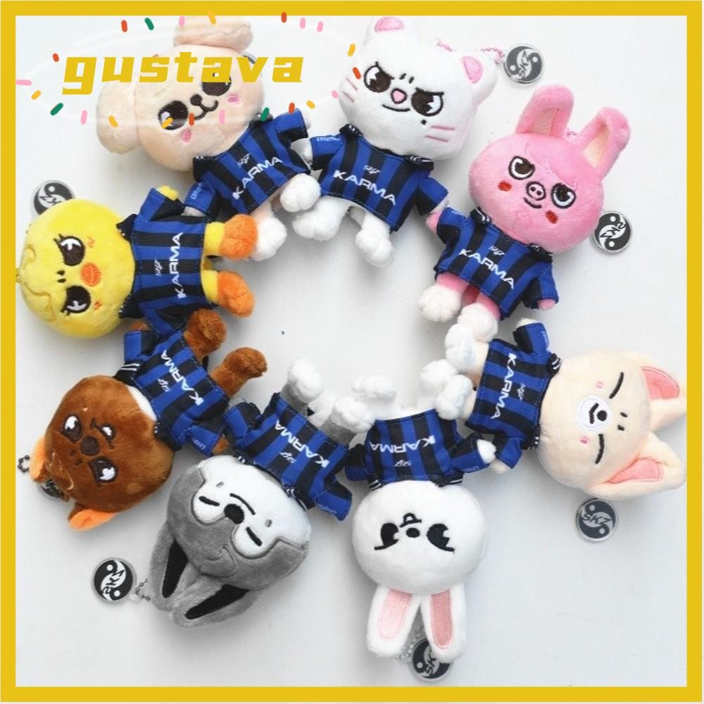 GUSTAVA SKZOO Karma ตุ๊กตาพวงกุญแจ,แบบพกพา Magic School เด็กจี้ตุ๊กตา Evil Emotion สไตล์พวงกุญแจ, Fe