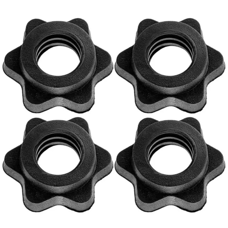 Bar Clamps Weight Lifting Barbell Lock Spinlock Collars 4x Weight Collar Barbell Collar Clamps Hex N