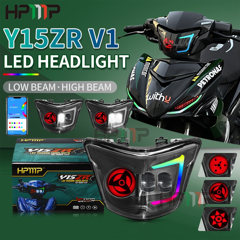 Hpmp Y15 V1 NARUTO LED DREAM HEADLAMP RGB APP ควบคุมไฟหน้า CUSTOM YAMAHA Y15ZR V1
