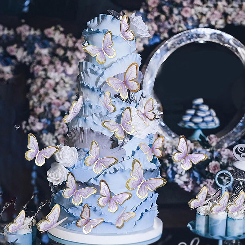 Komey.thHigh-end เค้ก Plugin Bronzing ผีเสื้อเค้กตกแต่งเค้กวันเกิด Plugin